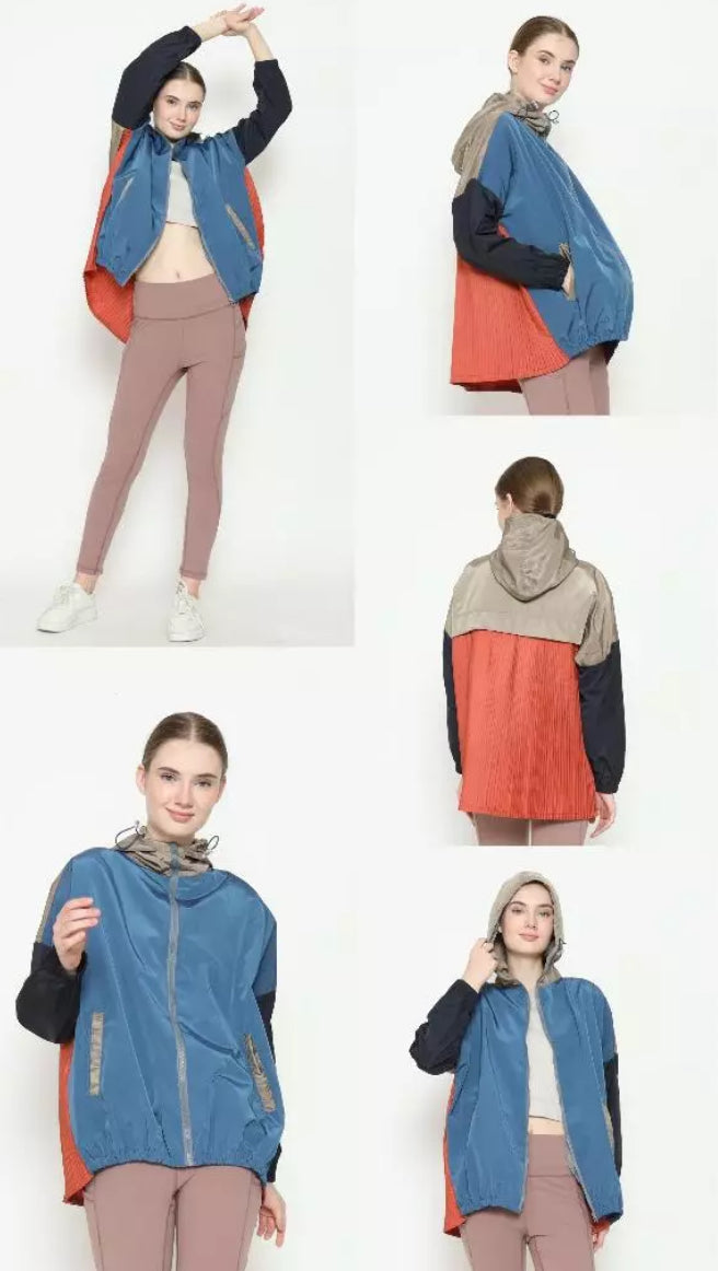 [PO] NEW Activewear Pleated Jacket - Mix Colours