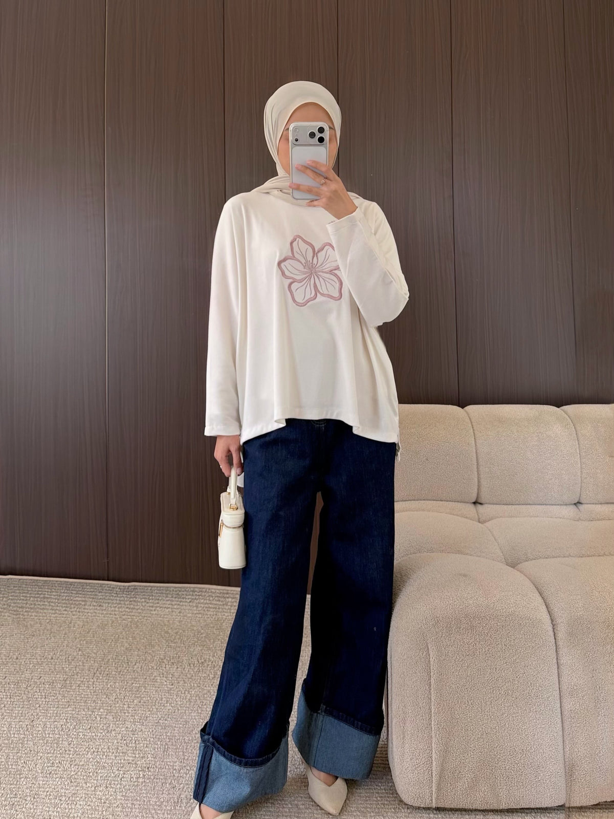 [PO] Rose Batwing Top