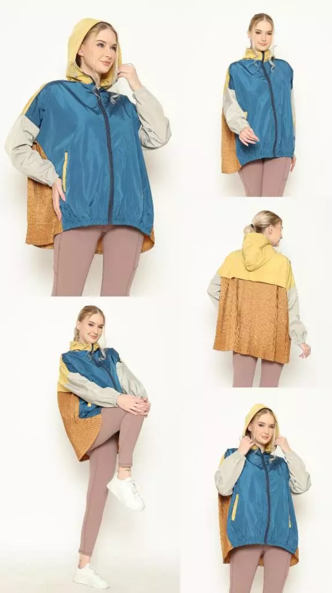 [PO] NEW Activewear Pleated Jacket - Mix Colours