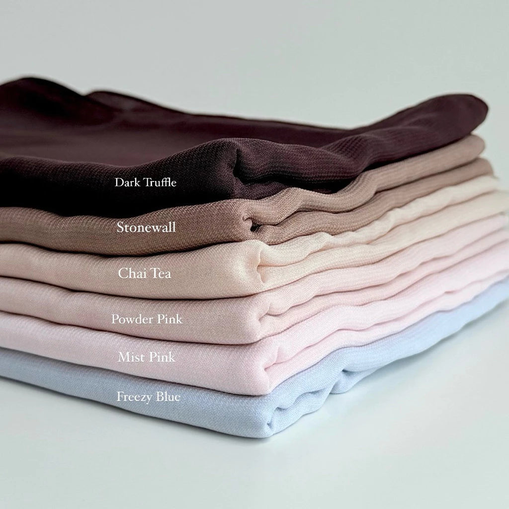 [INSTOCK] Arabic Chiffon Shawl - 17 Colours
