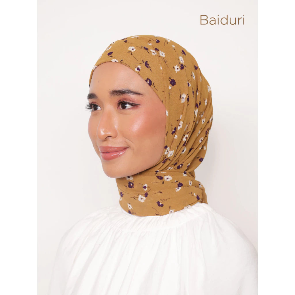 [PO] Leia Printed Hijab w/ Attached Inner