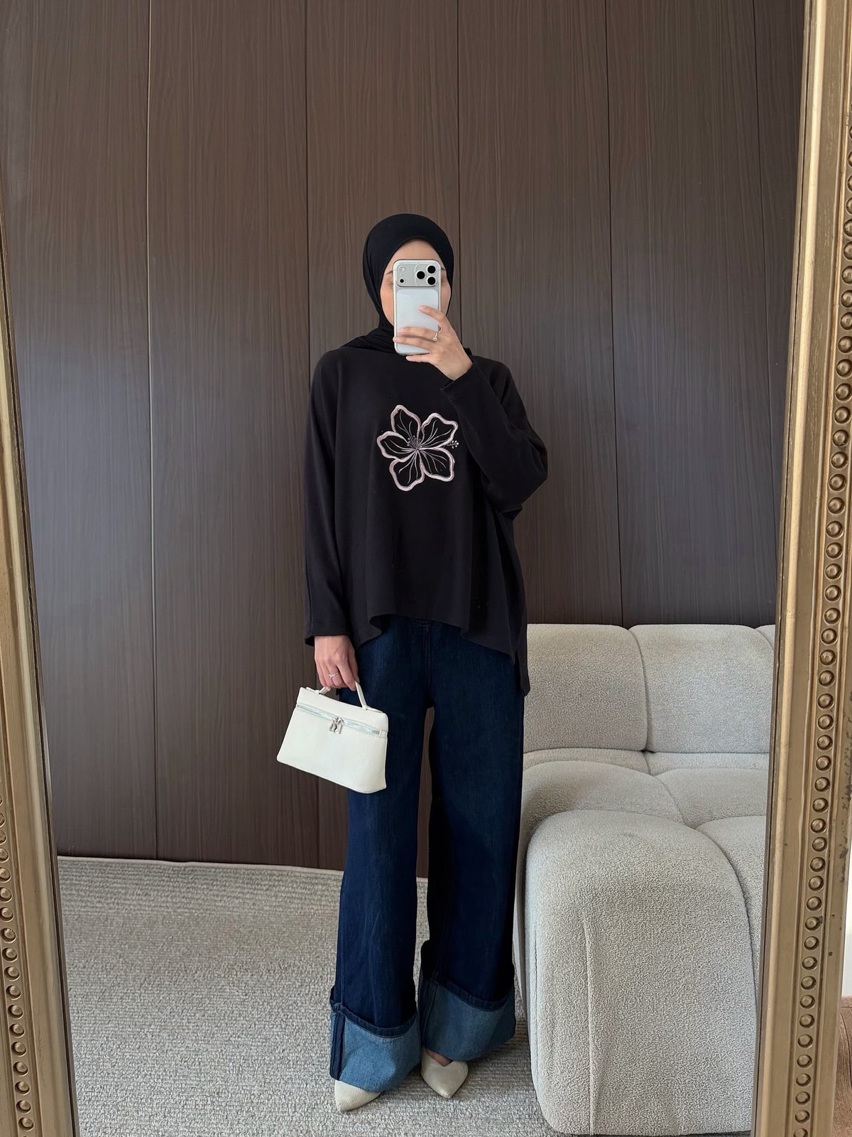 [PO] Rose Batwing Top