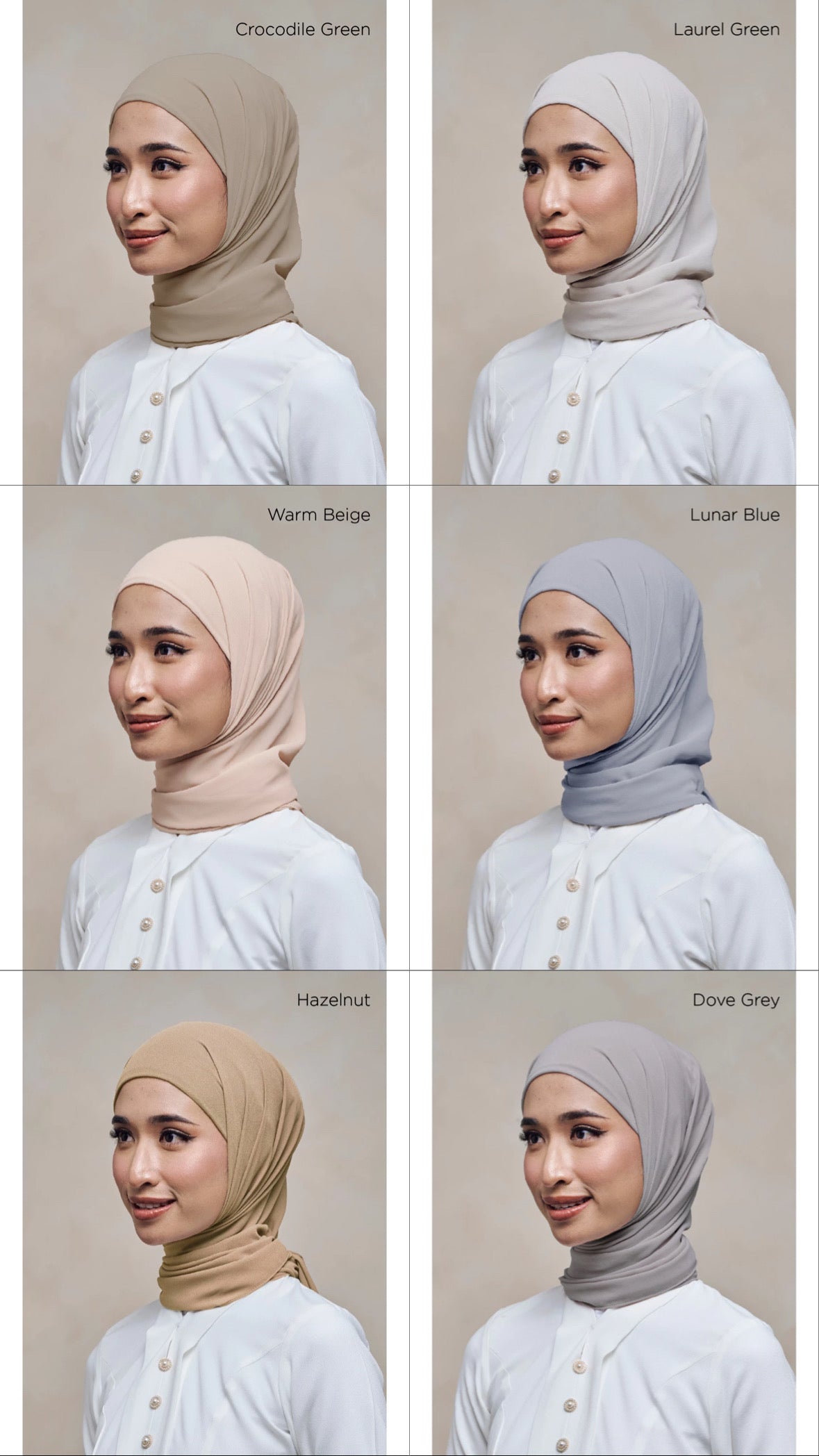 [PO] Leia Plain Hijab w/ Attached Inner