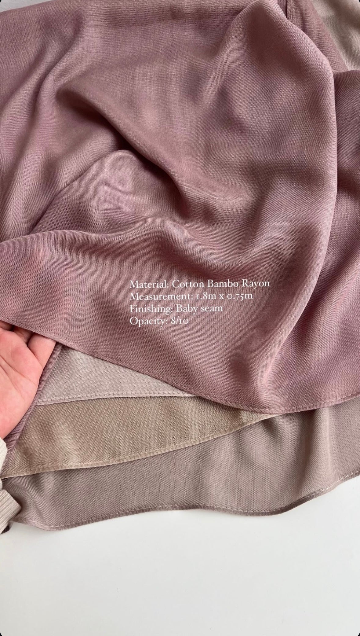 [INSTOCK] Cotton Bamboo Rayon Shawl