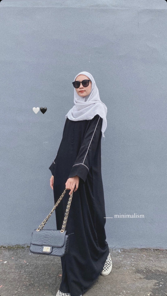 [PO] Zahra Abaya Black Series - 5 Designs