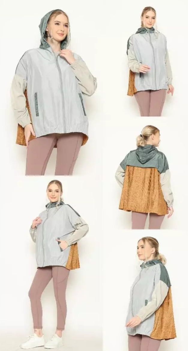 [PO] NEW Activewear Pleated Jacket - Mix Colours