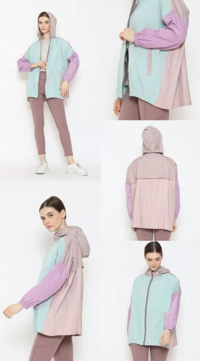 [PO] NEW Activewear Pleated Jacket - Mix Colours