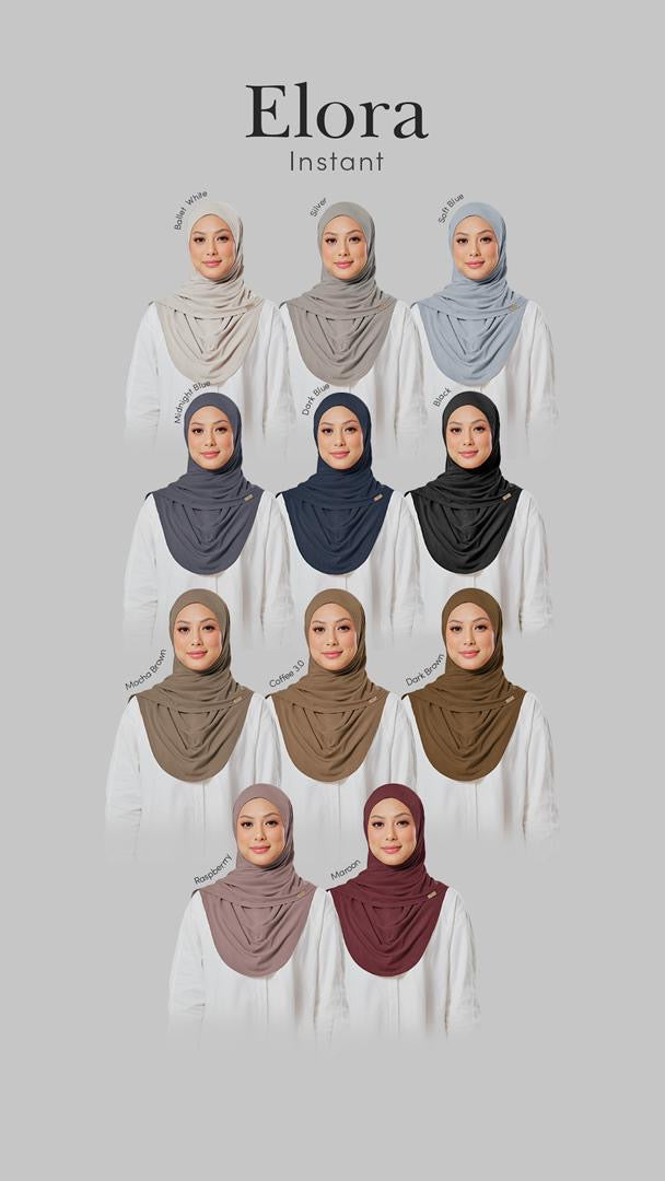 [PO] Elora Instant Hijab Tudung Malas