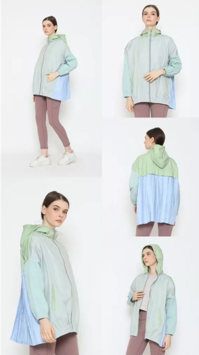 [PO] NEW Activewear Pleated Jacket - Mix Colours