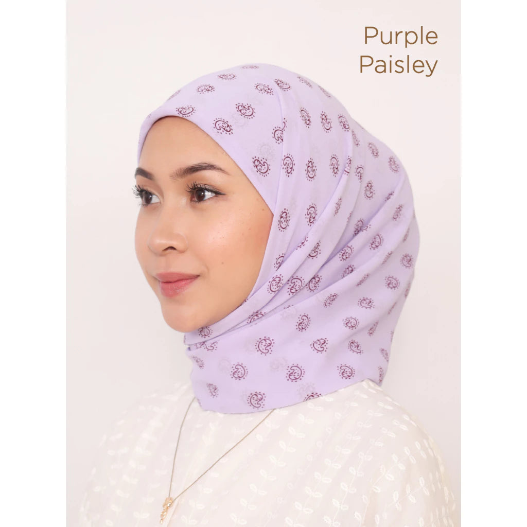[PO] Leia Printed Hijab w/ Attached Inner