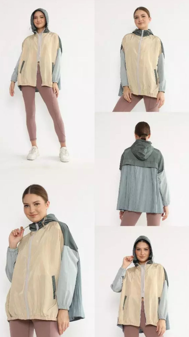 [PO] NEW Activewear Pleated Jacket - Mix Colours