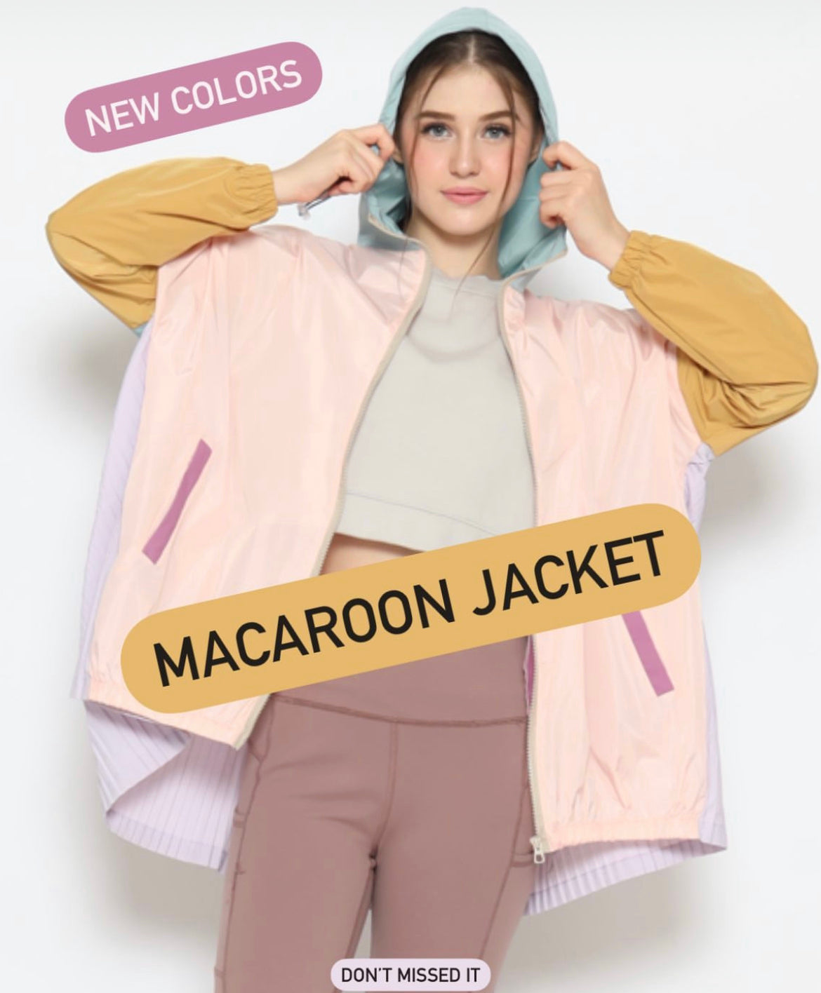 [PO] NEW Activewear Pleated Jacket - Mix Colours