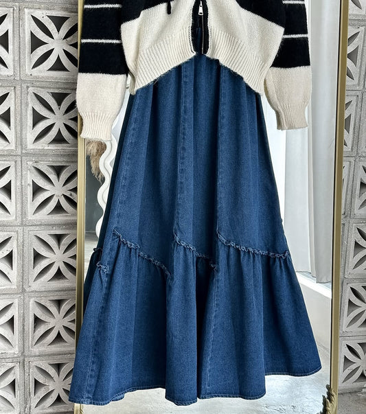 [PO] Kinsley Denim Skirt