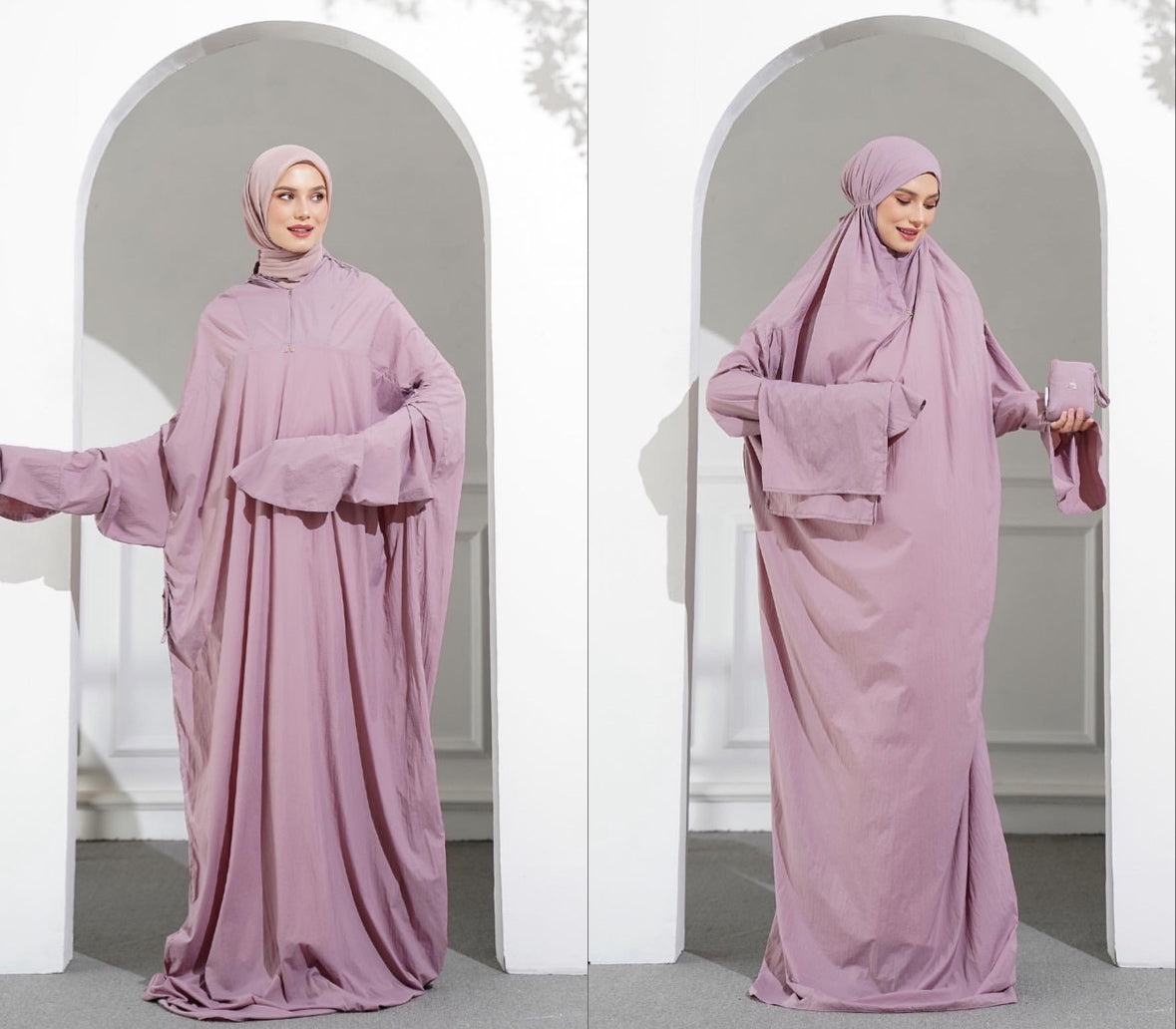 [PO] Anisa Telekung Travel Prayer Set - 10 Colours