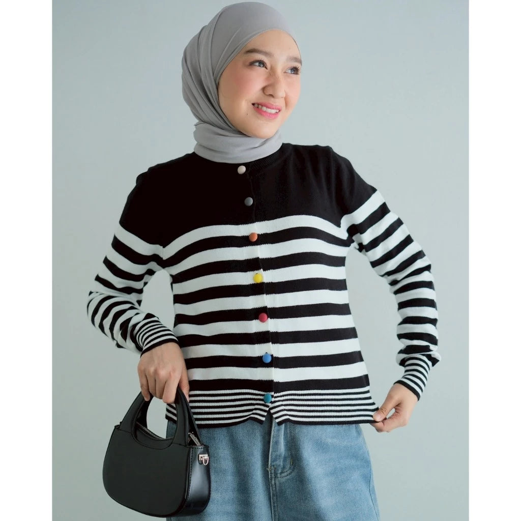 [PO] Qiana Stripe Cardi
