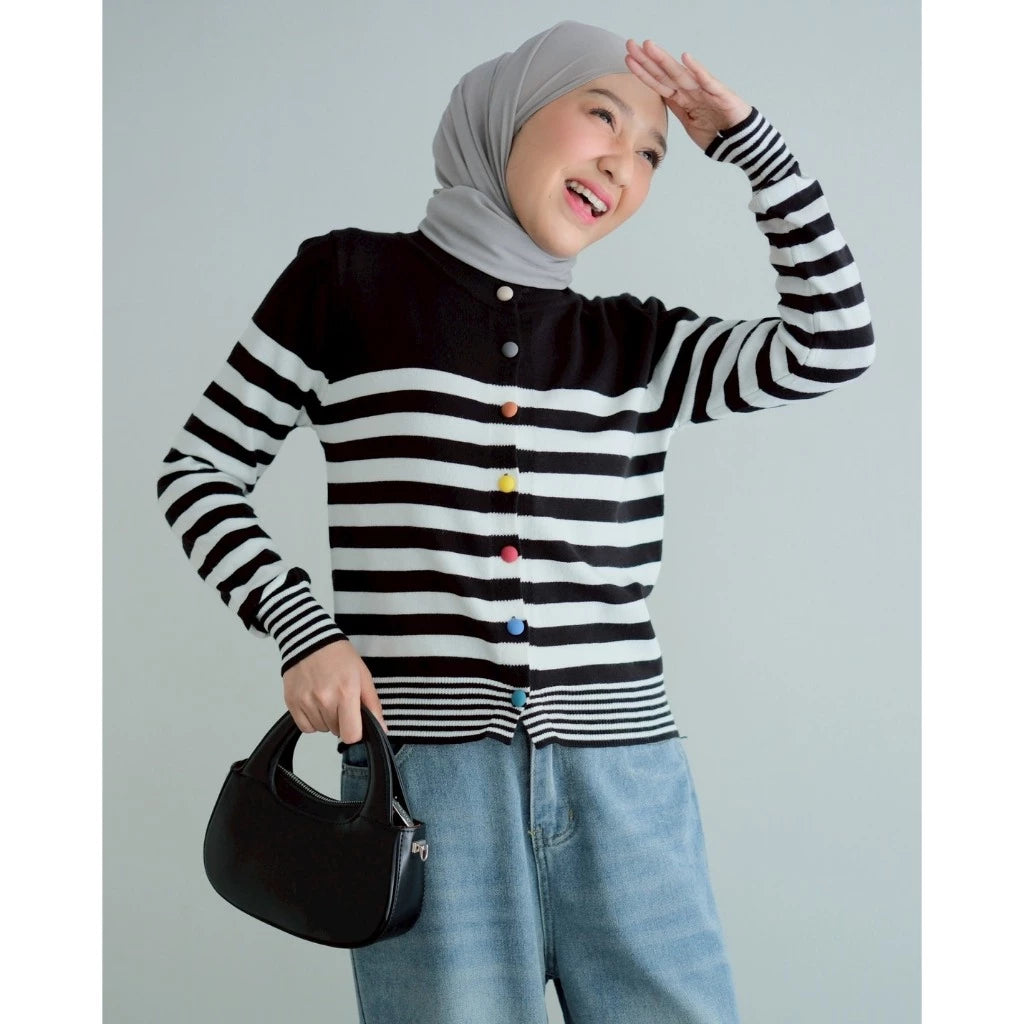 [PO] Qiana Stripe Cardi