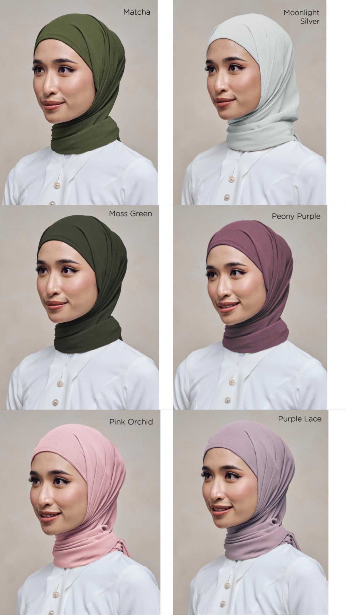 [PO] Leia Plain Hijab w/ Attached Inner
