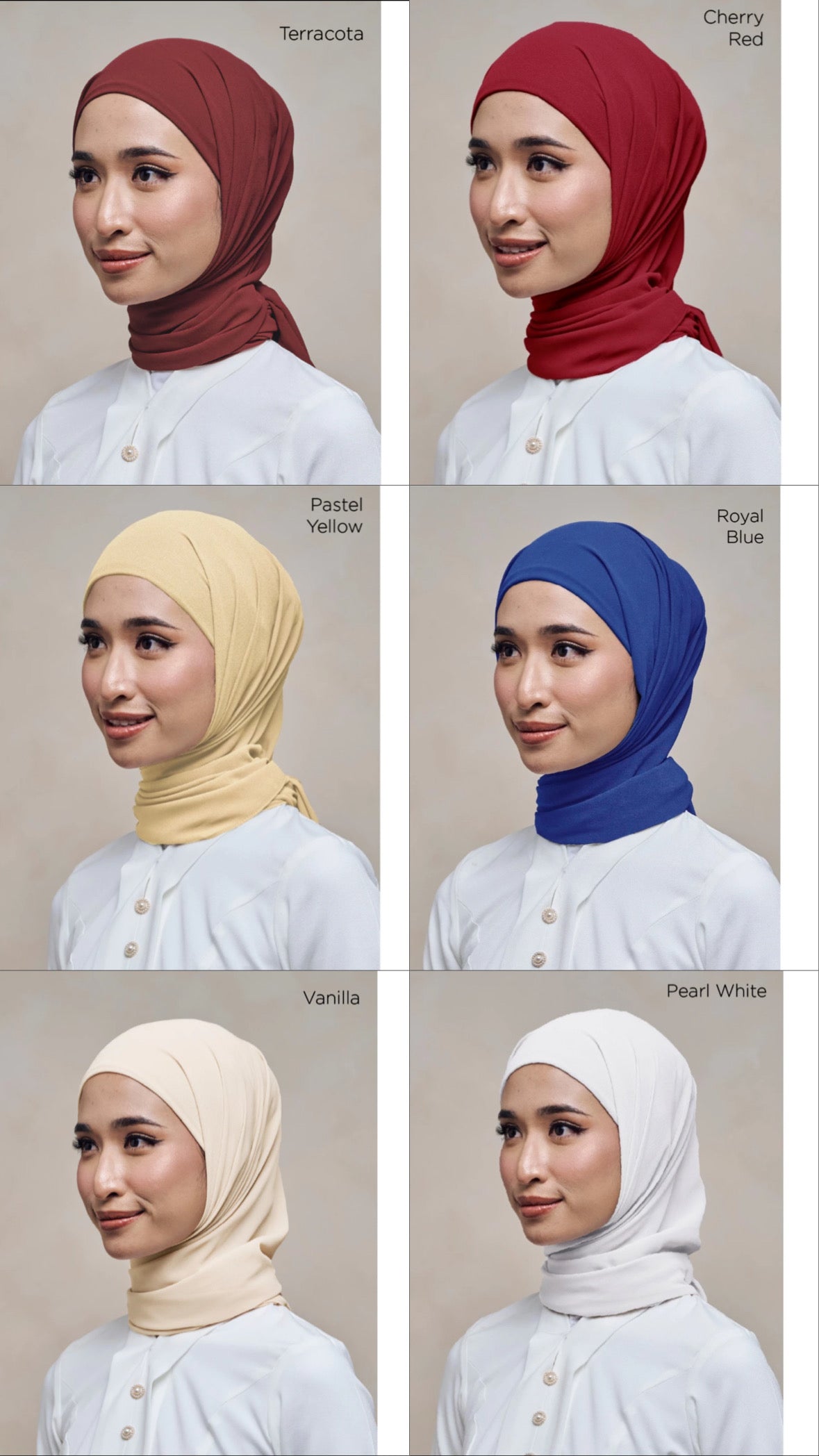 [PO] Leia Plain Hijab w/ Attached Inner