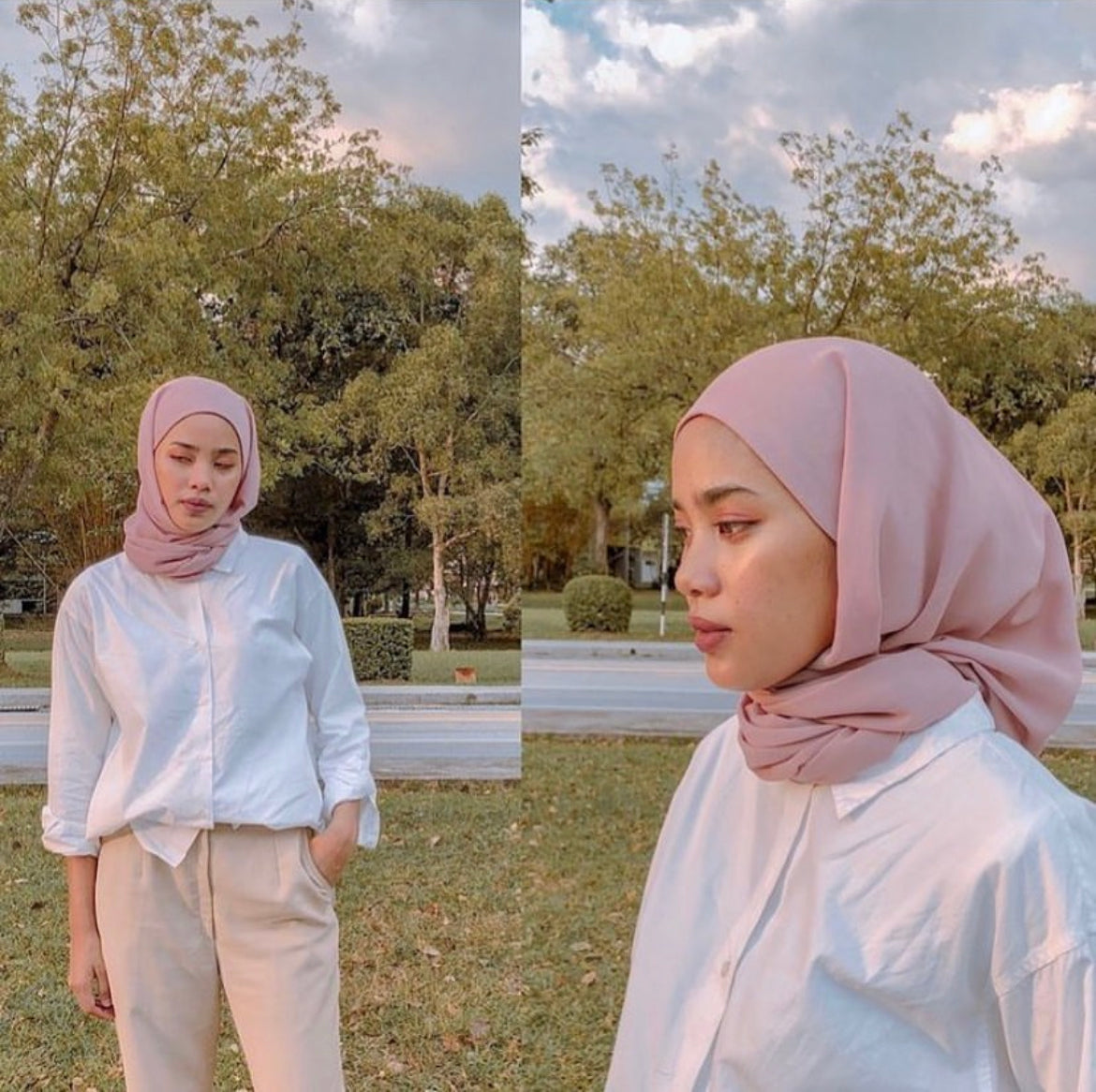 [PO] Leia Plain Hijab w/ Attached Inner