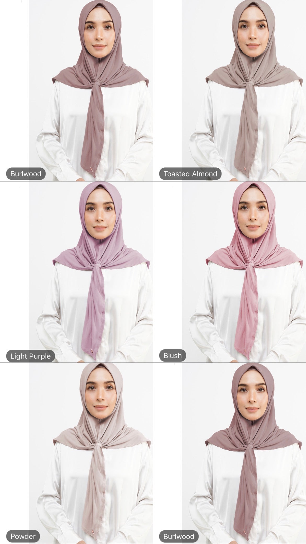 [PO] Hawa Instant Bawal Hijab - 5 Colours