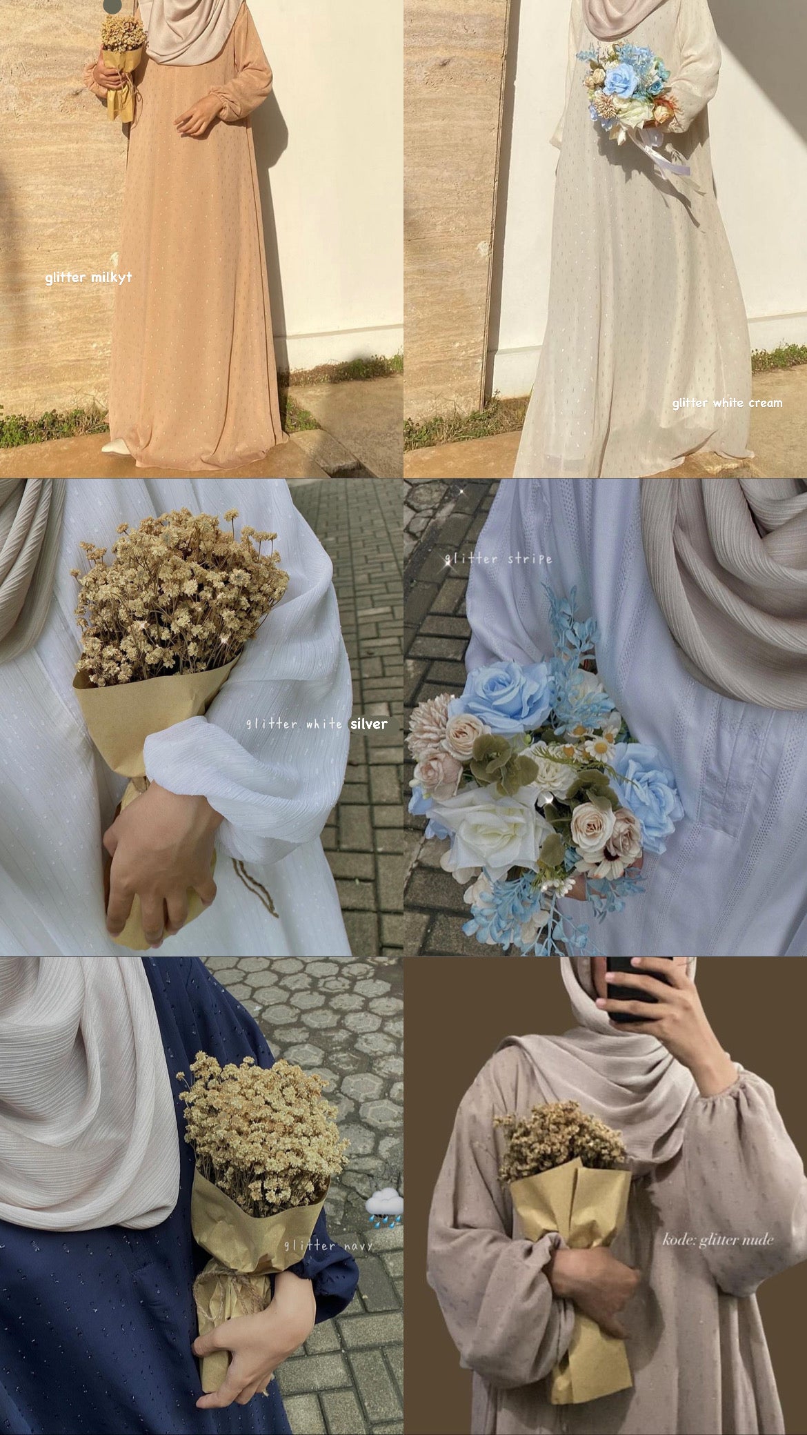 [INSTOCK] Layla Abaya - 6 Colours