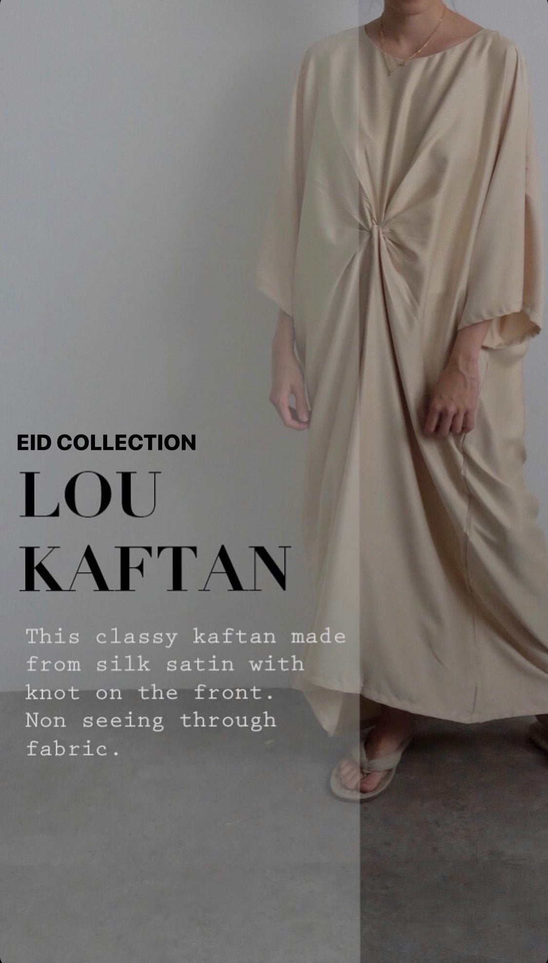 [PO] Lou Kaftan Satin - 4 Colours